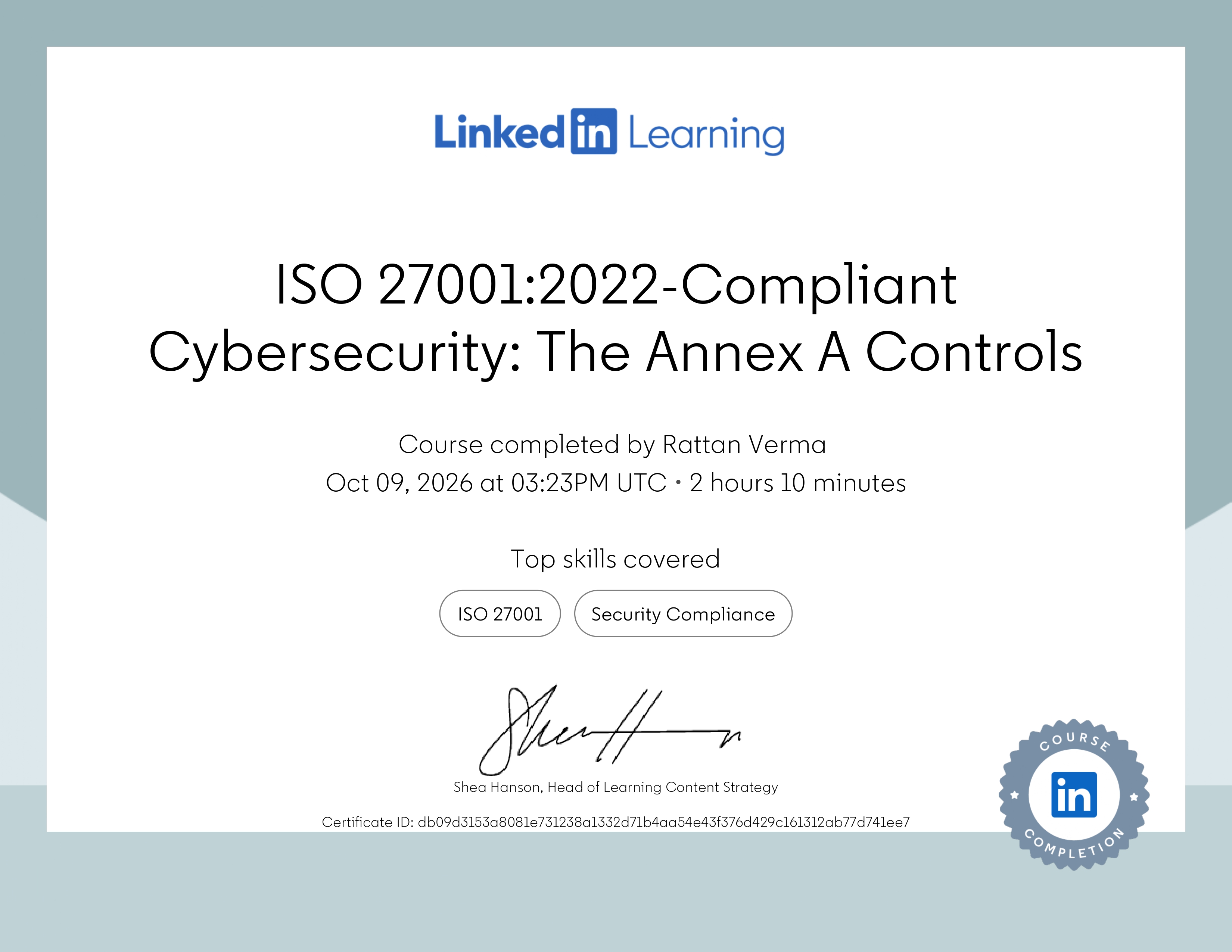 ISO 27001:2022 Compliant Cybersecurity